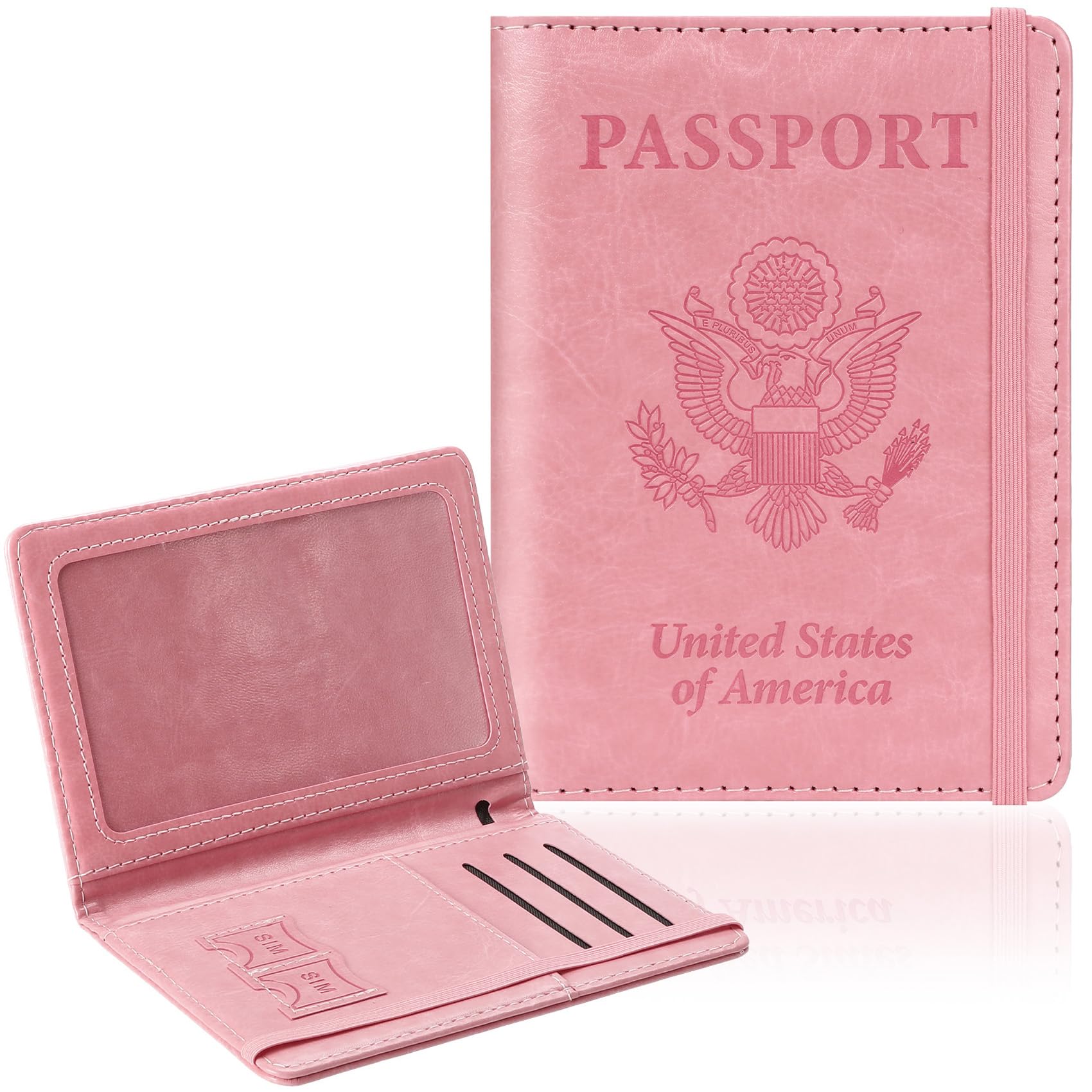 Passport Wallet Rfid - حافظة جواز سفر للسفر، غطاء جواز