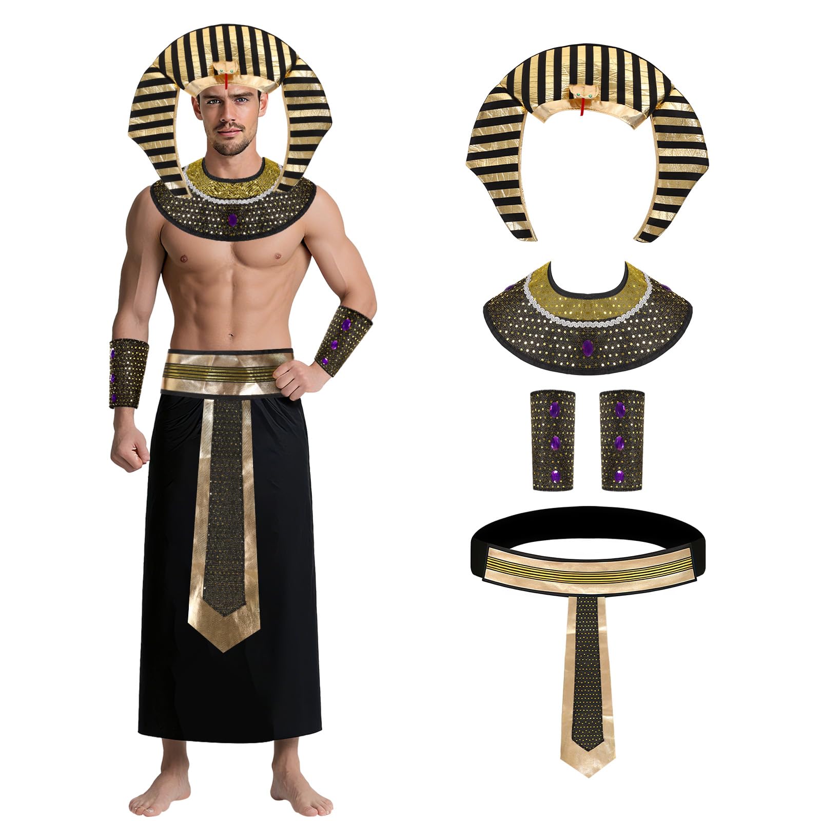 Men Accessories Egypt - إكسسوارات أزياء كليوباترا المصرية فرعون خوذة