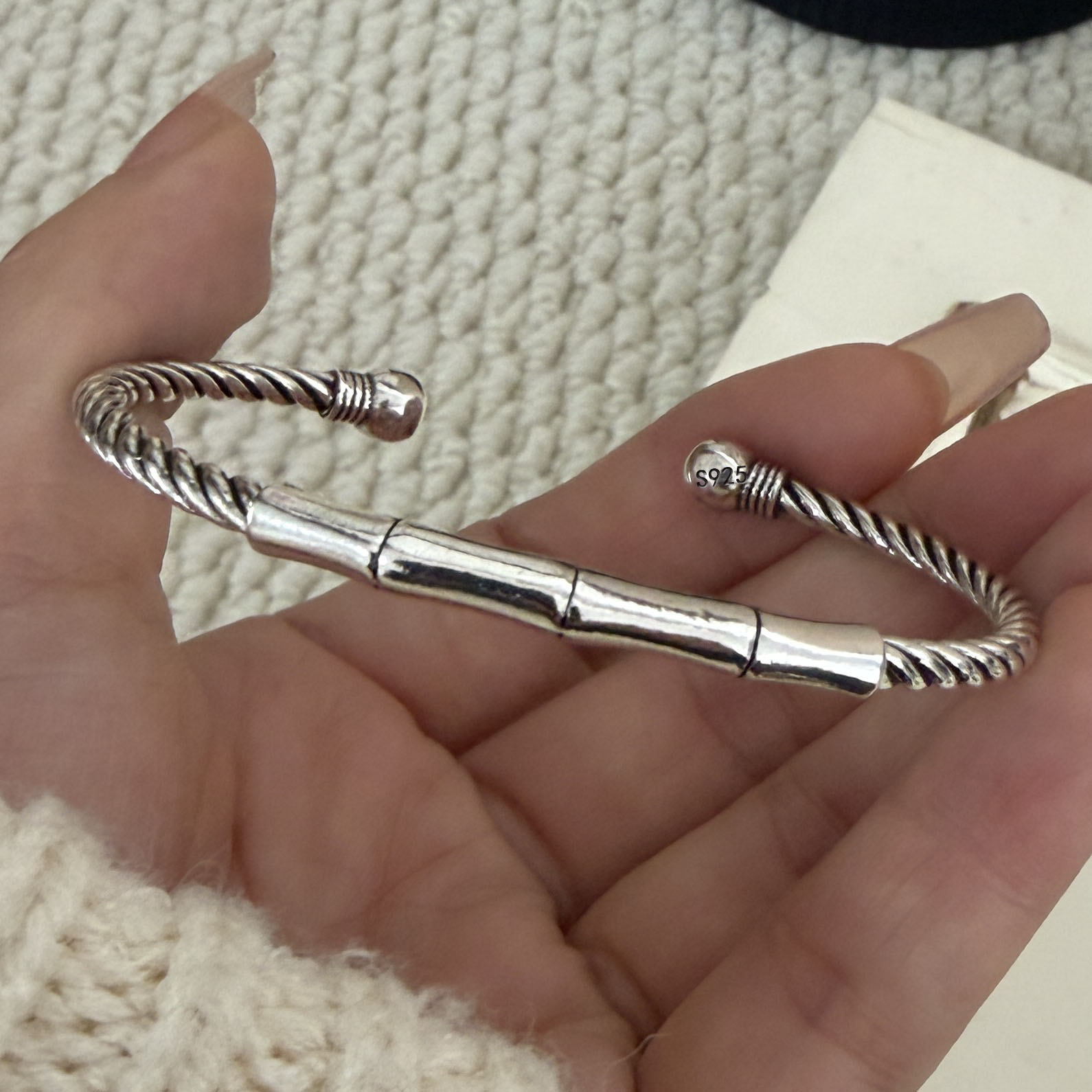 Men'S Accessories Trending - أساور فضة استرلينية عيار 925 للنساء
