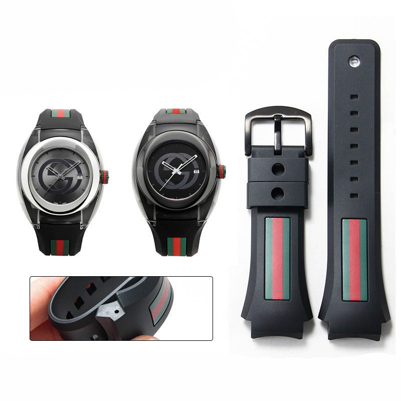 Men'S Accessories Gucci - حزام ساعة مطاطي مخصص لـ Gucci