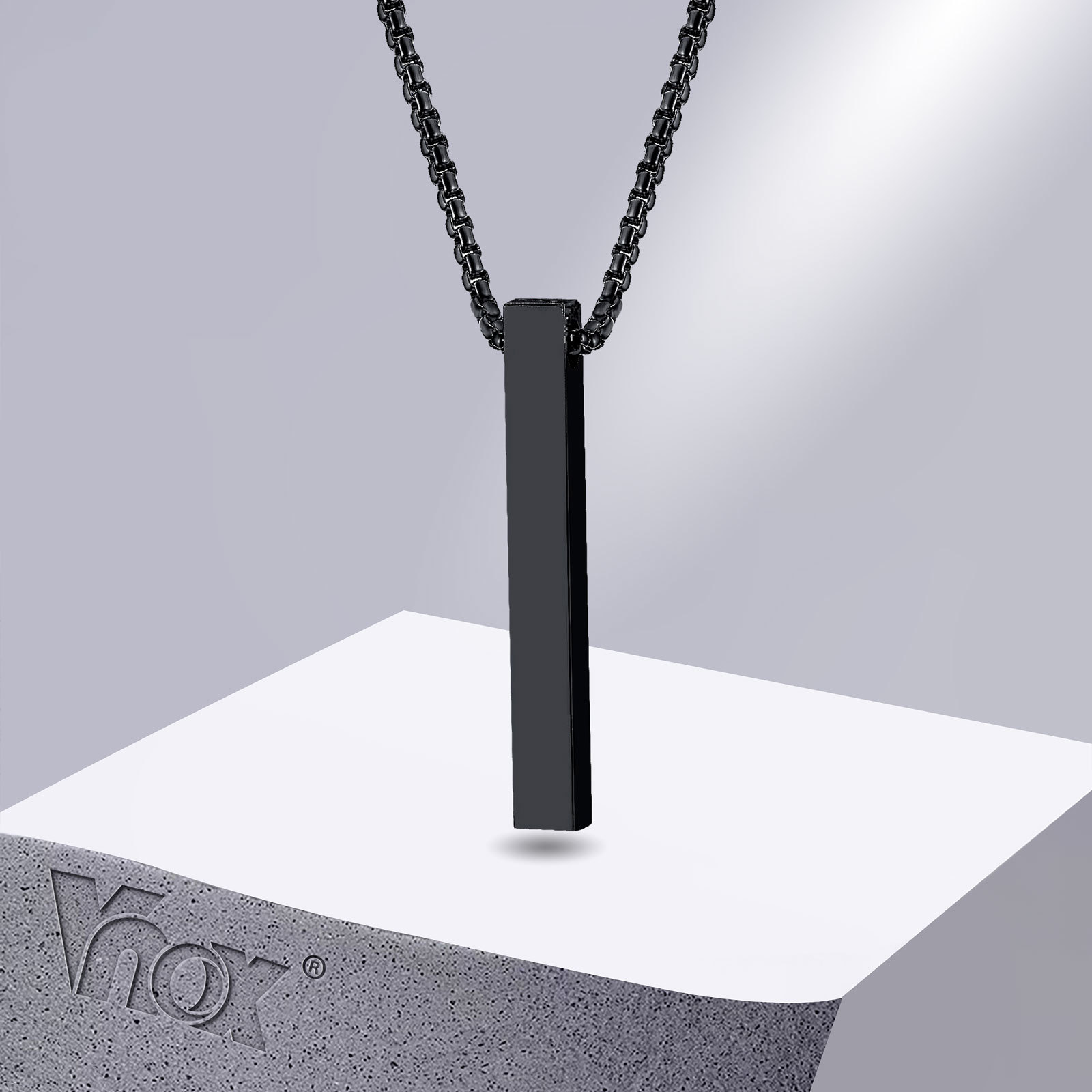 Men Accessories Neck Chain - قلادة Vnox 5 مم للرجال والنساء،
