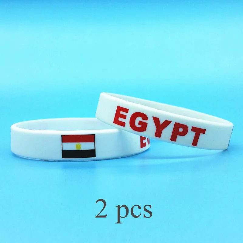 Men Accessories Egypt - سوار سيليكون مع علم العالم ،