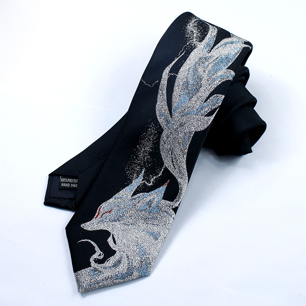 Men Accessories Photos - ربطة عنق أنيقة بنمط الثعلب ذو