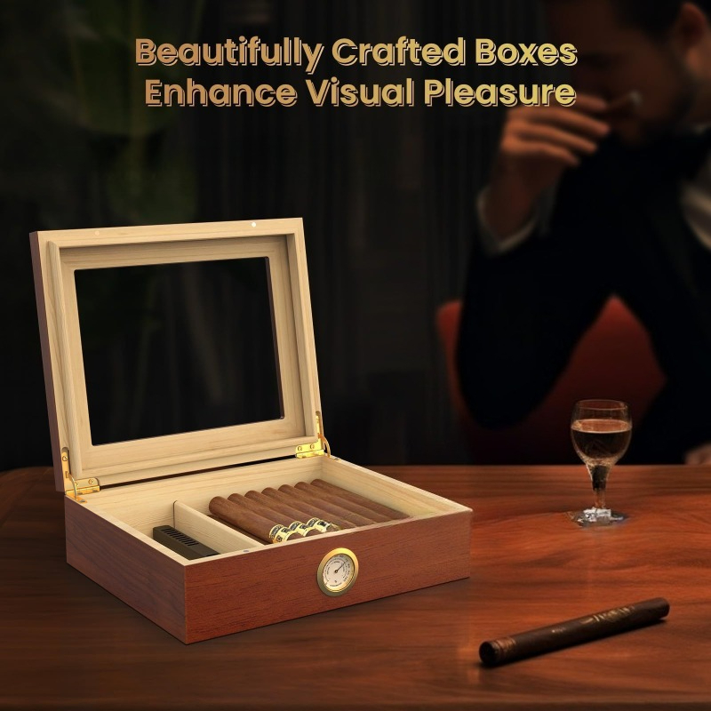 علبة سيجار مرطبة مع مرطب ومقيا - مراجعة Men Accessories Gadgets وسعره