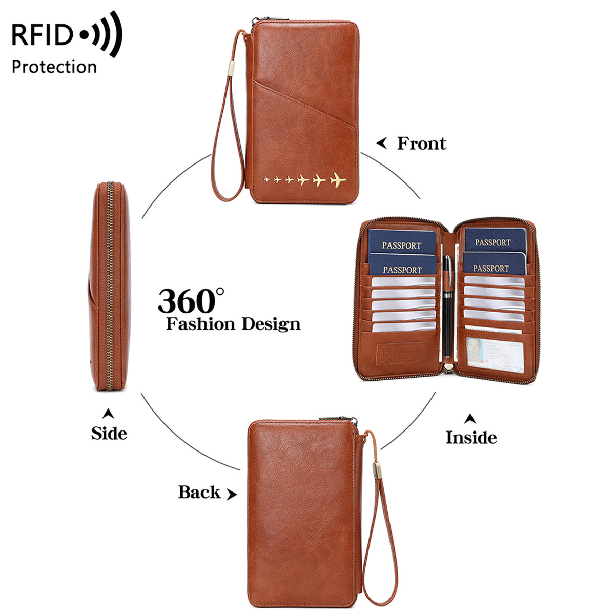 محفظة جواز سفر عصرية بتصميم طا - مراجعة Passport Wallet Rfid وسعره