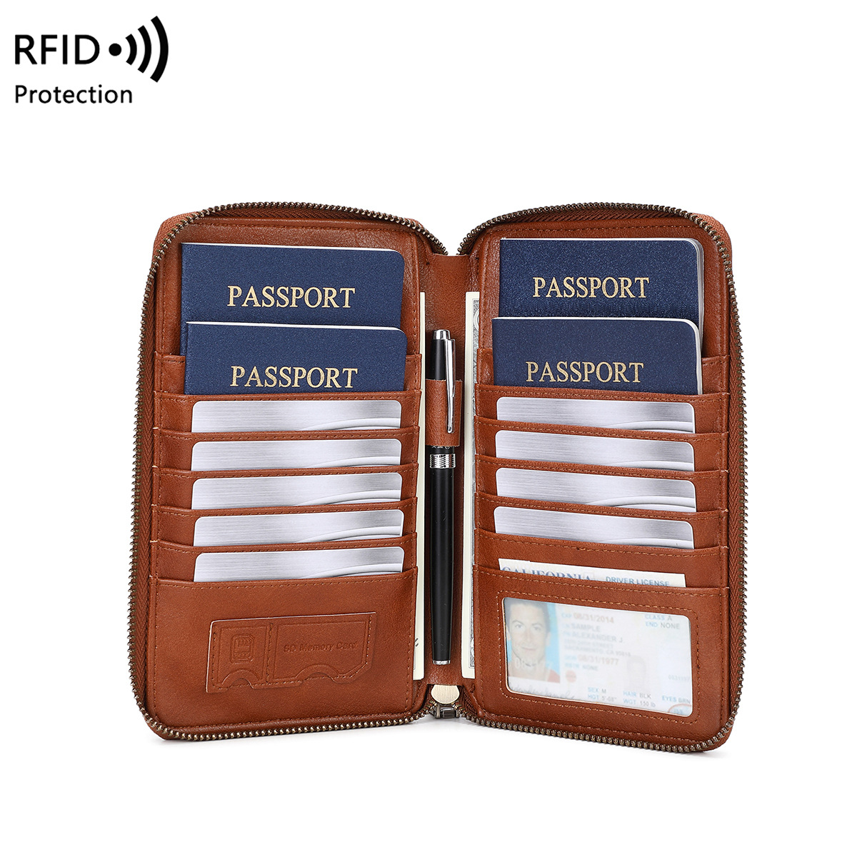 محفظة جواز سفر عصرية بتصميم طا - مراجعة Passport Wallet Rfid وسعره