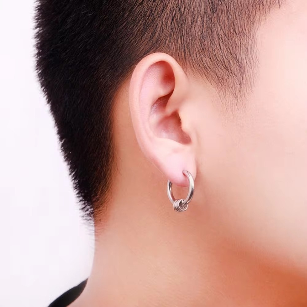 أقراط زخرفية عتيقة بسيطة للرجا - مراجعة Men'S Accessories Trending وسعره