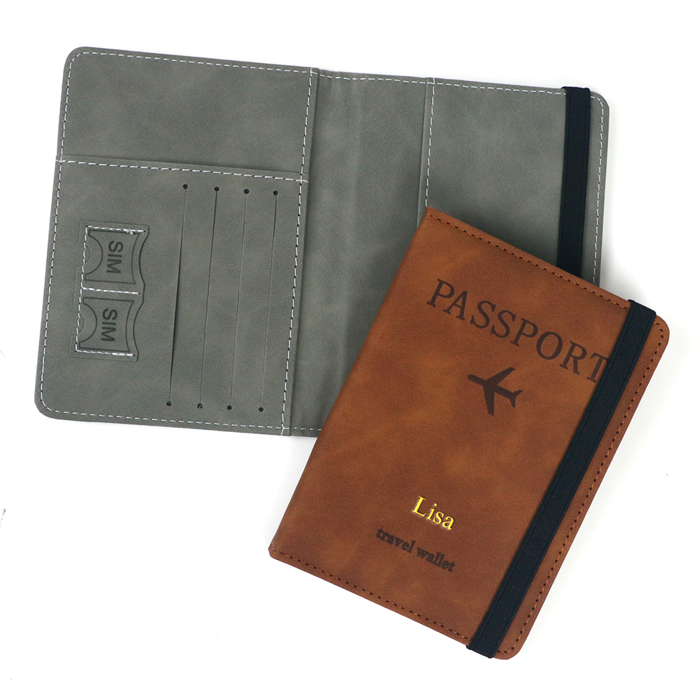 حافظة بطاقات جلدية مخصصة مع حم - مراجعة Passport Wallet Rfid وسعره