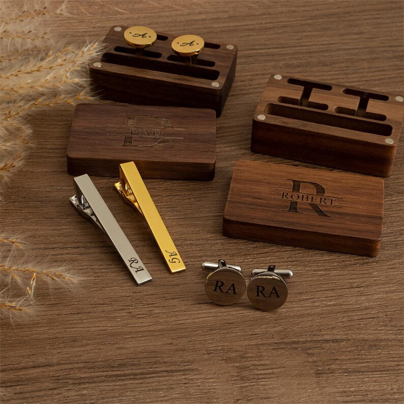 شخصية رفقاء أزرار أكمام التعاد - مراجعة Tie Clip Set وسعره