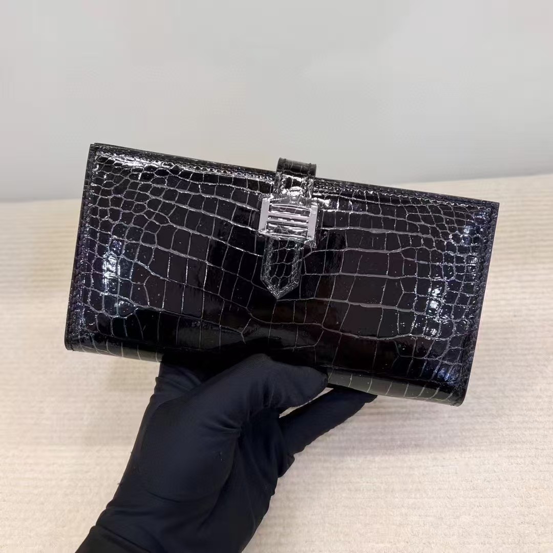 عالية لامعة جلد التمساح الحقيق - مراجعة Men Accessories Photos وسعره