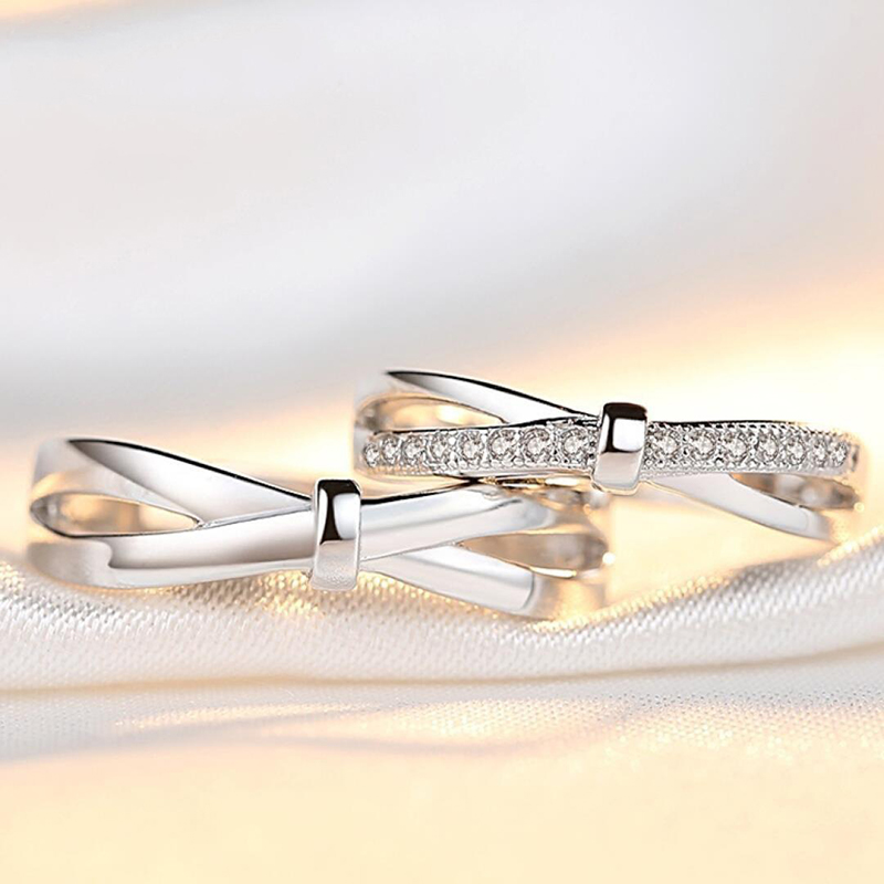 رومانسية Bowknot زوجين خواتم ل - مراجعة Men'S Accessories Hand Bands وسعره