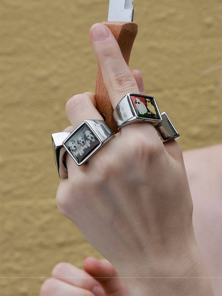 خاتم إصبع مميز من سبيكة النحاس - مراجعة Men Accessories Photos وسعره