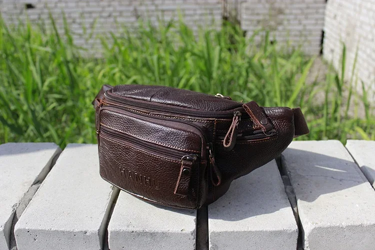 جلد البقر الأصلي الخصر حقيبة ا - مراجعة Men Accessories Pack وسعره