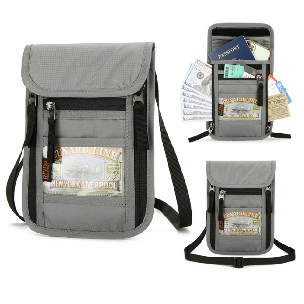 حافظة جواز سفر للسفر مع حزام ل - مراجعة Passport Wallet Rfid وسعره