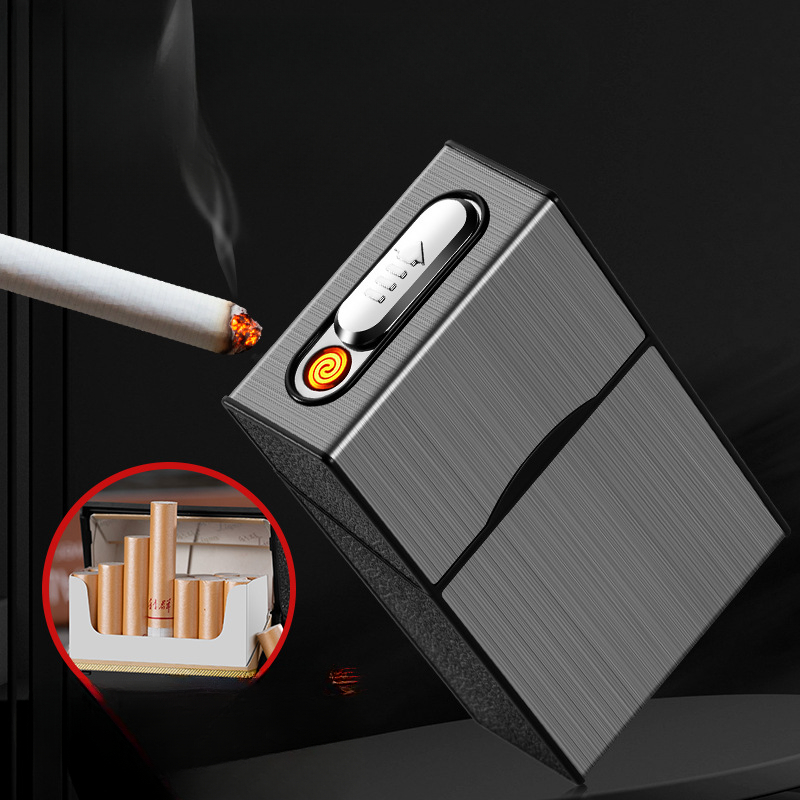 2 في 1 20 علبة السجائر ولاعة U - مراجعة Men Accessories Gadgets وسعره