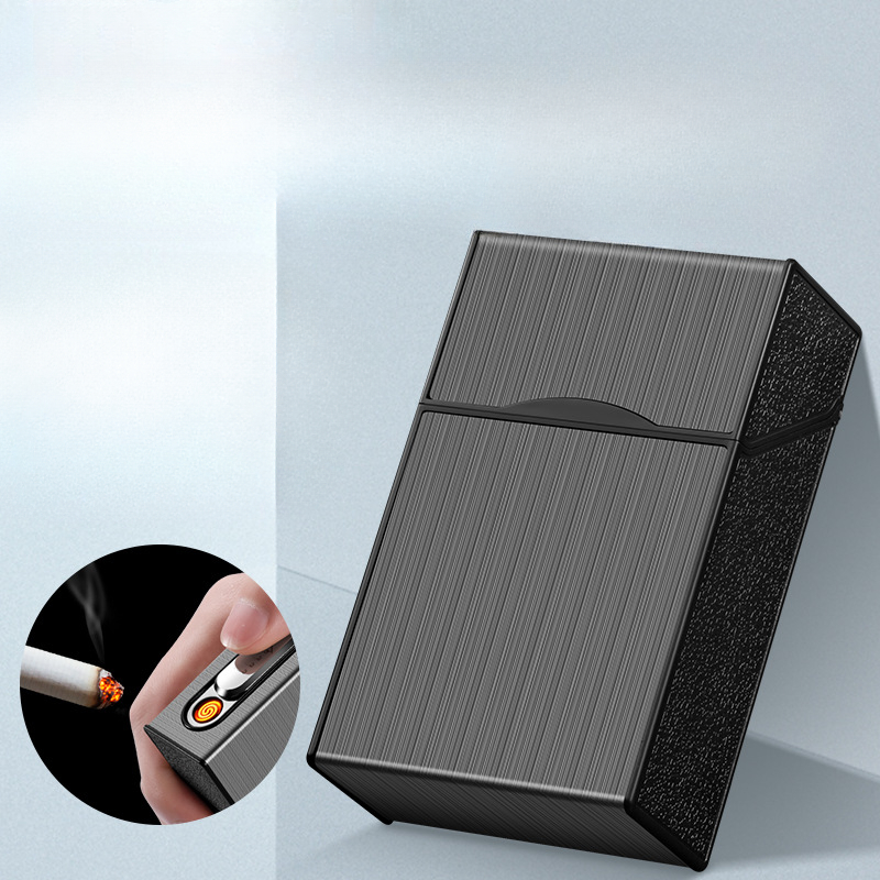 2 في 1 20 علبة السجائر ولاعة U - مراجعة Men Accessories Gadgets وسعره