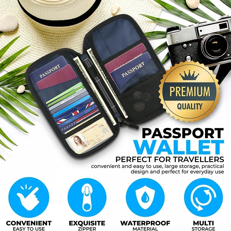 محفظة خفيفة الوزن لغطاء جواز ا - مراجعة Passport Wallet Rfid وسعره