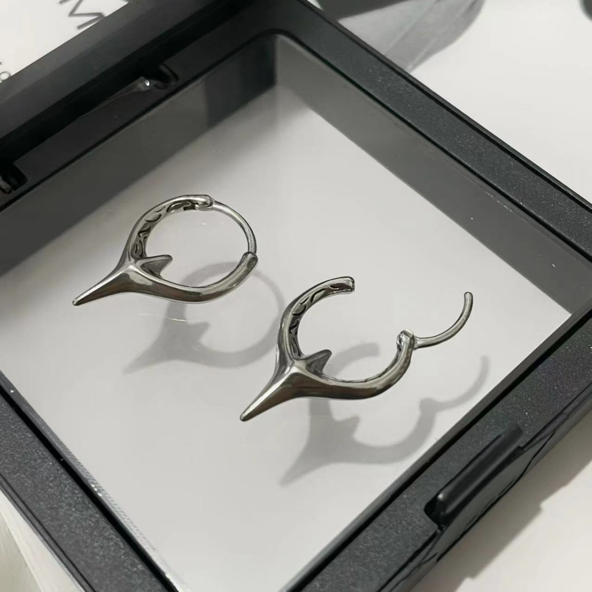 أقراط حلقية من الفولاذ المقاوم - مراجعة Men'S Accessories Trending وسعره
