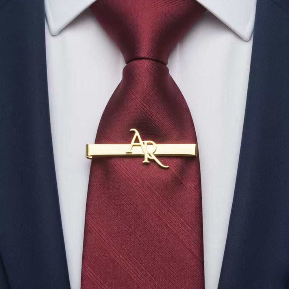 مشبك ربطة عنق مخصص من الفولاذ  - مراجعة Tie Clip Set وسعره