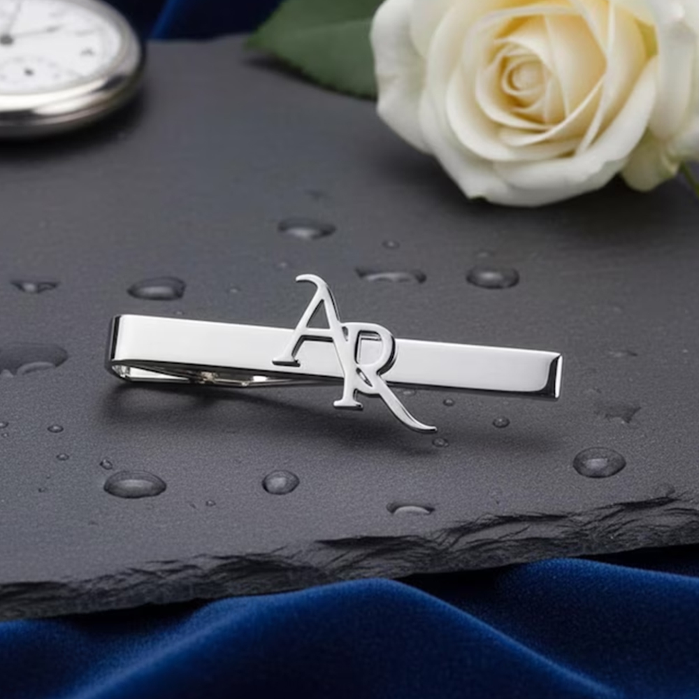 مشبك ربطة عنق مخصص من الفولاذ  - مراجعة Tie Clip Set وسعره