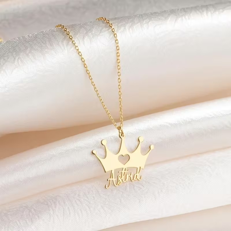 قلادات مخصصة على شكل تاج قلبي  - مراجعة Men Accessories Neck Chain وسعره