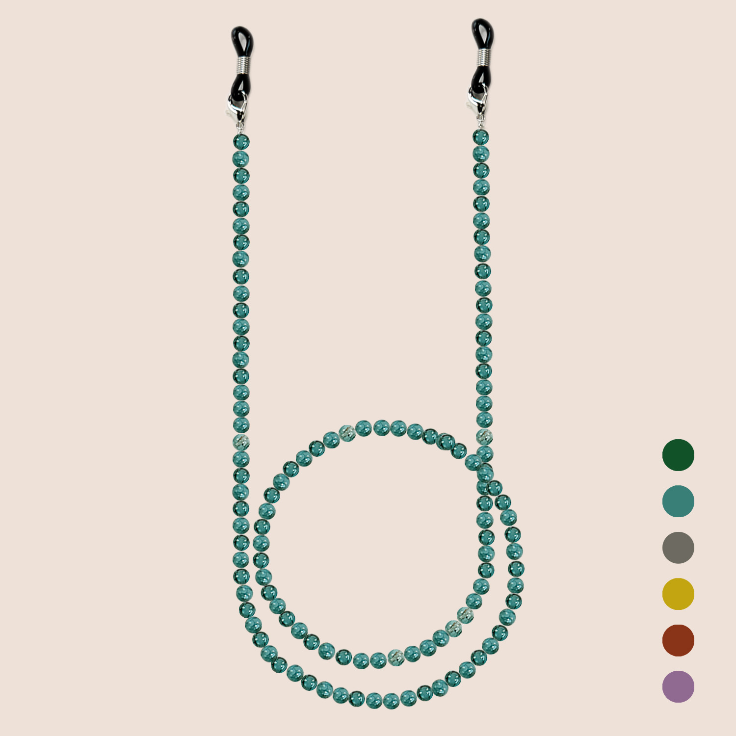 سلسلة نظارات زجاجية ملونة على  - مراجعة Men Accessories Neck Chain وسعره