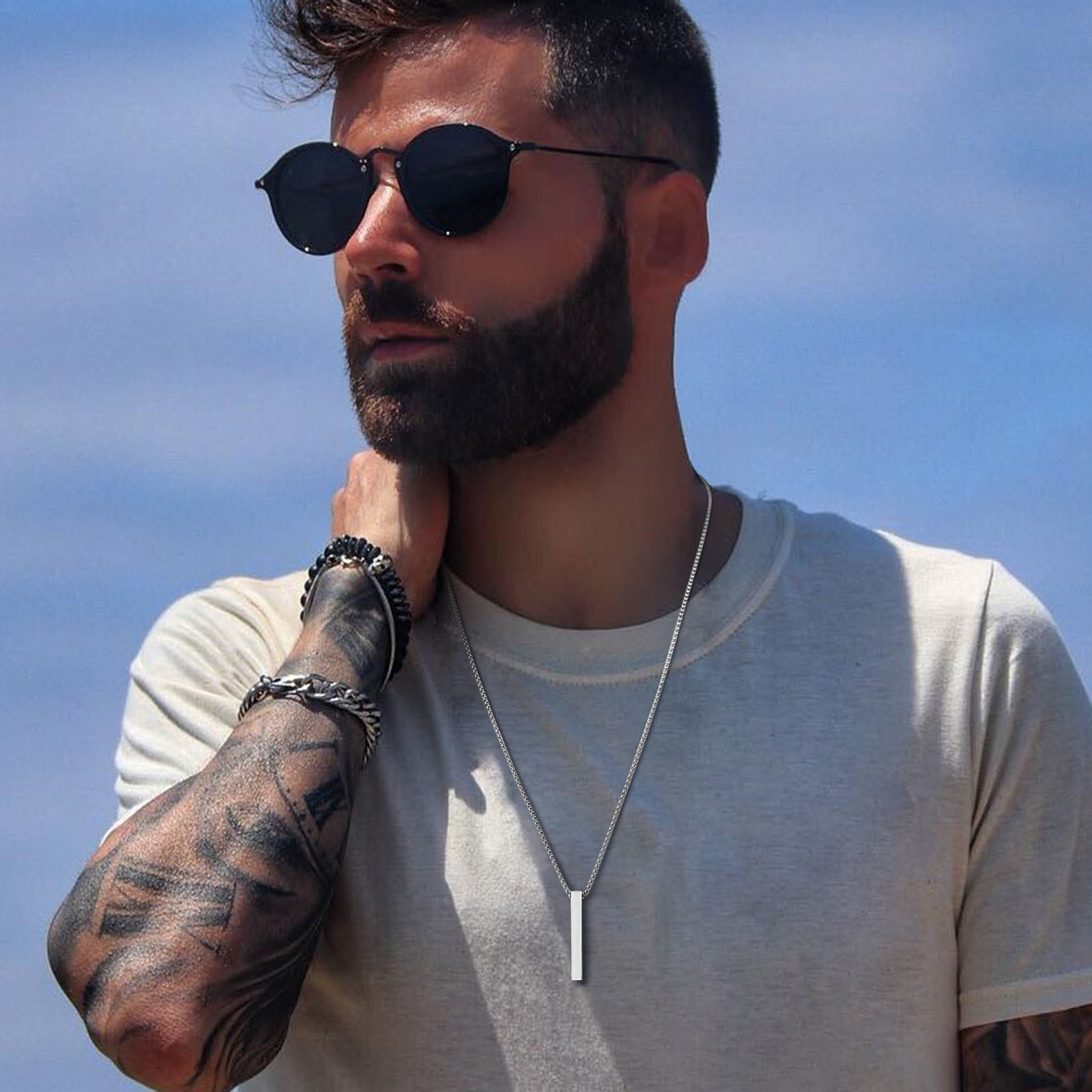 قلادة Vnox 5 مم للرجال والنساء - مراجعة Men Accessories Neck Chain وسعره