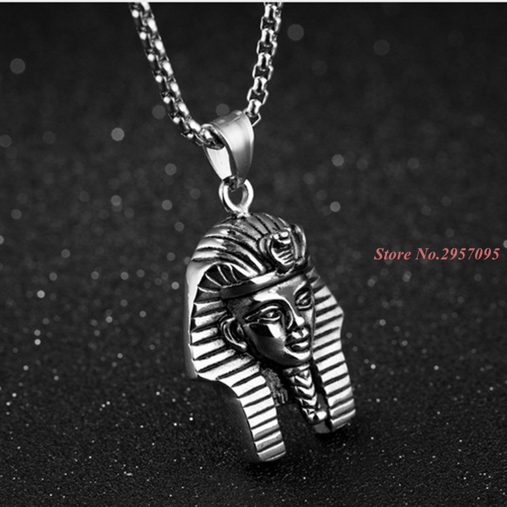 قلادة عتيقة على شكل فرعون مصري - مراجعة Men Accessories Egypt وسعره